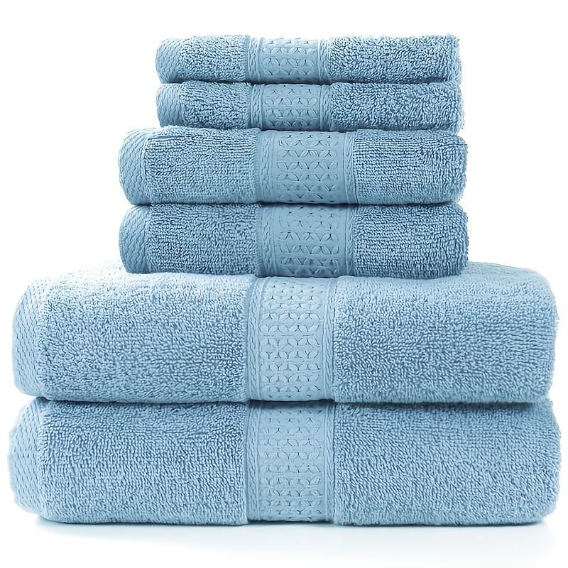  Towels N More 6 Pcs White Absorbent Gym Towels -100