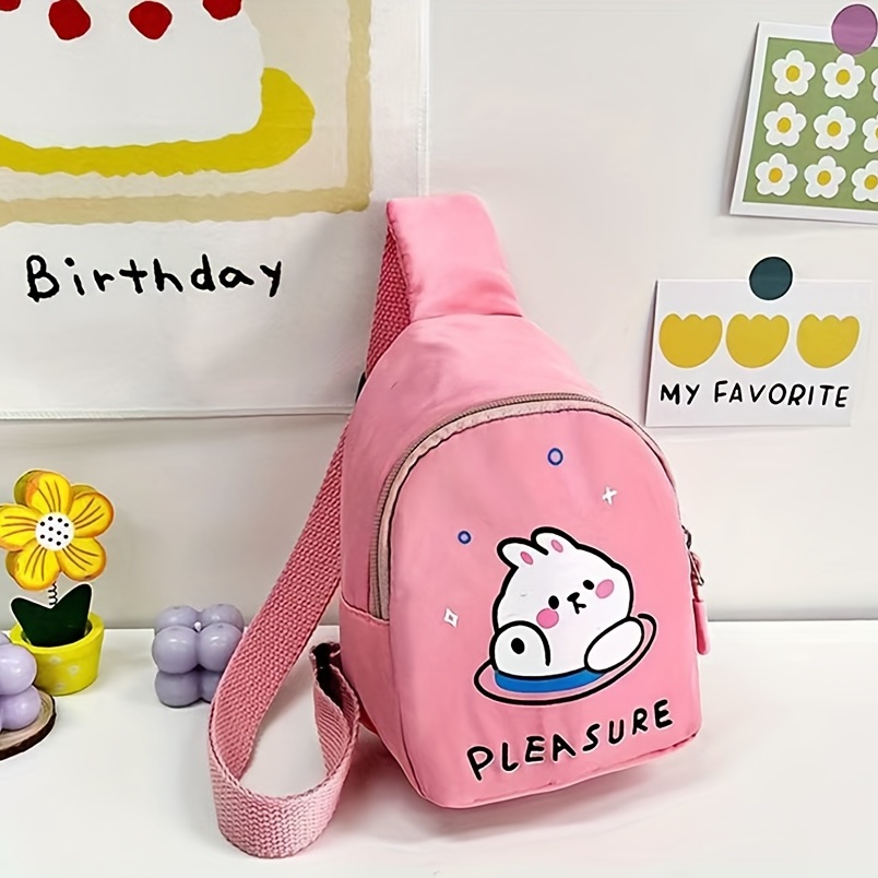 Children's Messenger Bag Cartoon Cute Rabbit Crossbody Bag For Girls  Kindergarten Pu Shoulder Bag Coin Purse Waterproof Satchel Bag - Temu