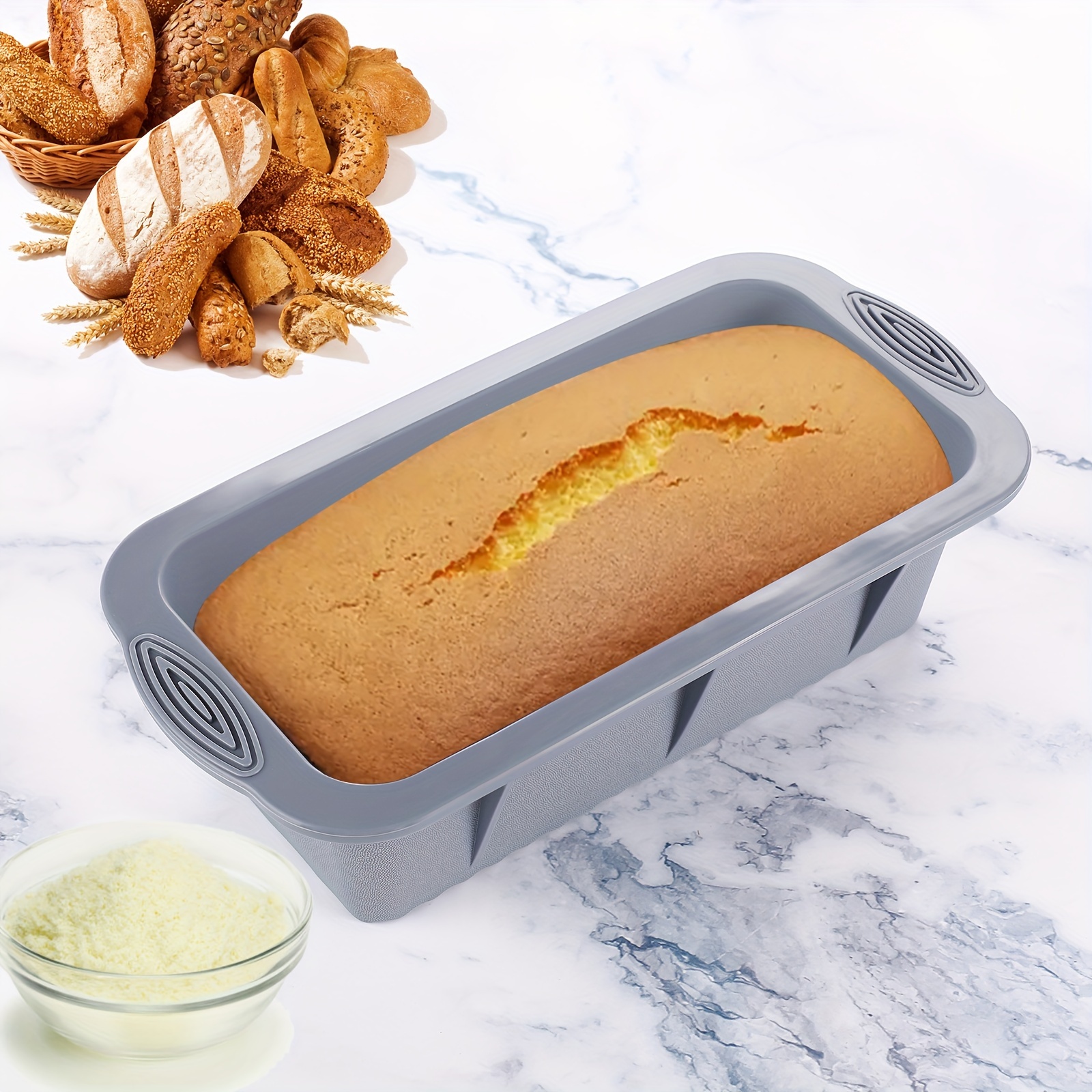 30pcs Nonstick Silicone Bakeware Set With Baking Pan, Silicone Cake Molds,  Baking Sheet, Donut Pan, Silicone Muffin Pan,Cake Pan, And 24 Pack Silicone
