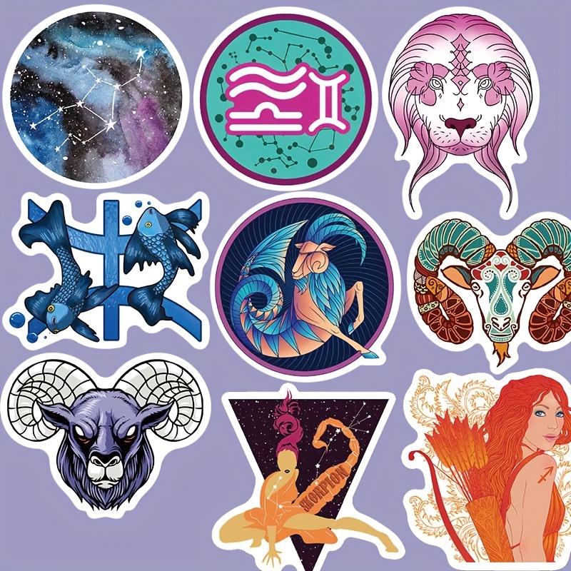 60pcs Astrology Stickers Vintage Aesthetic Magic Stickers Zodiac Celestial  Stickers For Water Bottles Laptops Scrapbooks Skateboards Phone Gifts For  Teens Adults - Toys & Games - Temu Hungary