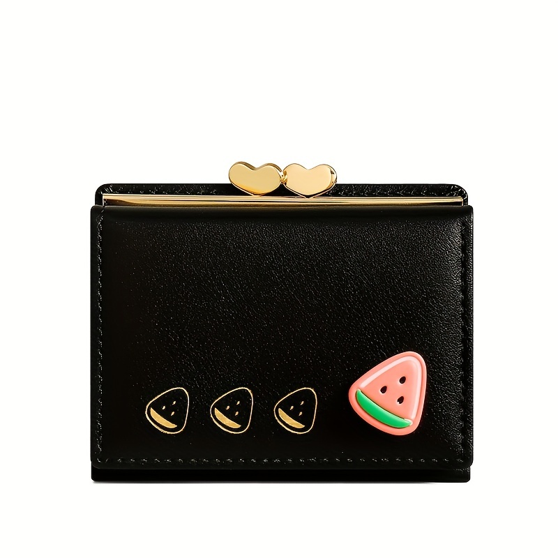 New Women Cute Cartoon Strawberry Wallet Small Zipper Girl Brand Designed  Pu Leather Coin Purse Female Card Holder Women Wallets