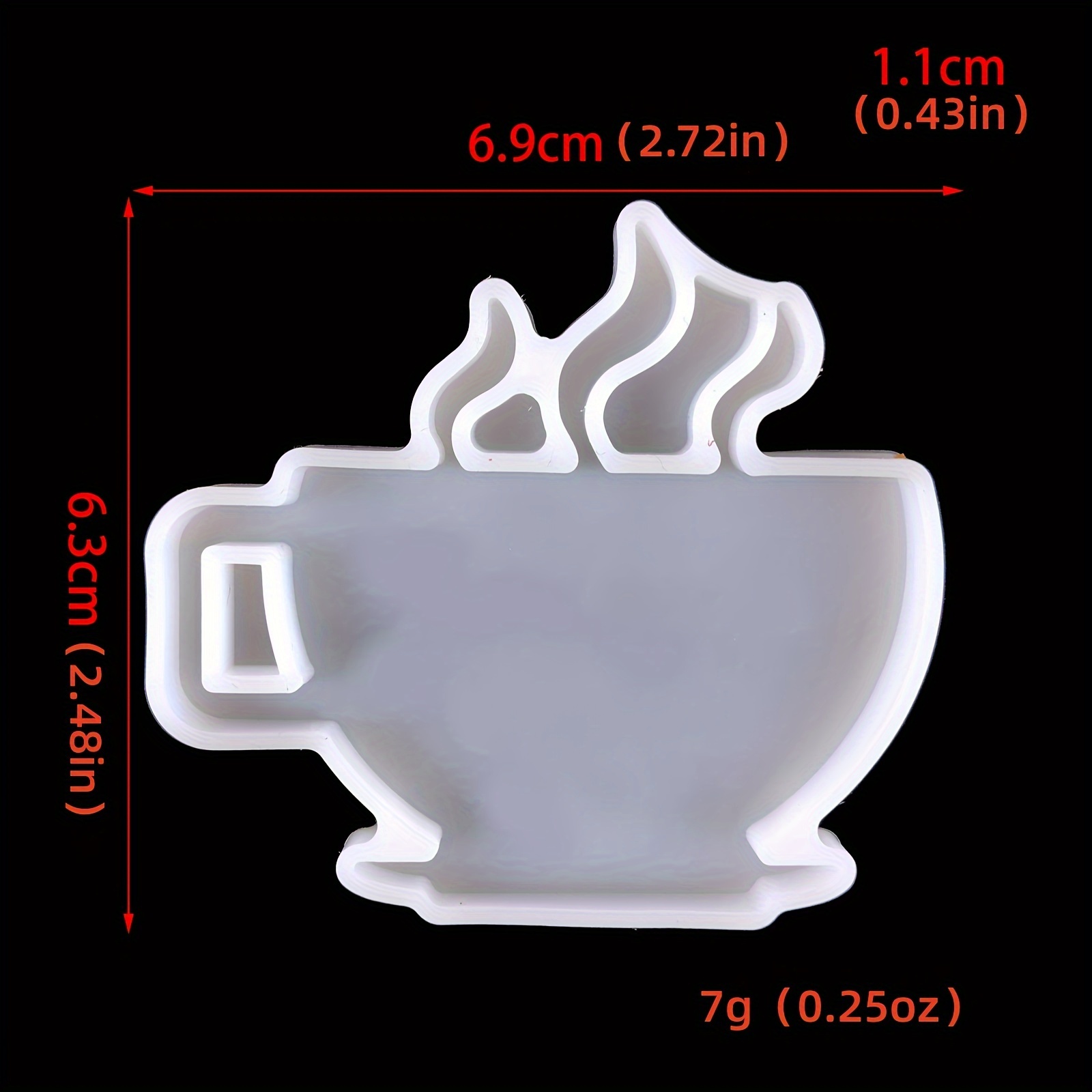 Coffee Mug Mold. Tea Cup Mold. Hot Chocolate Cup Craft Silicone