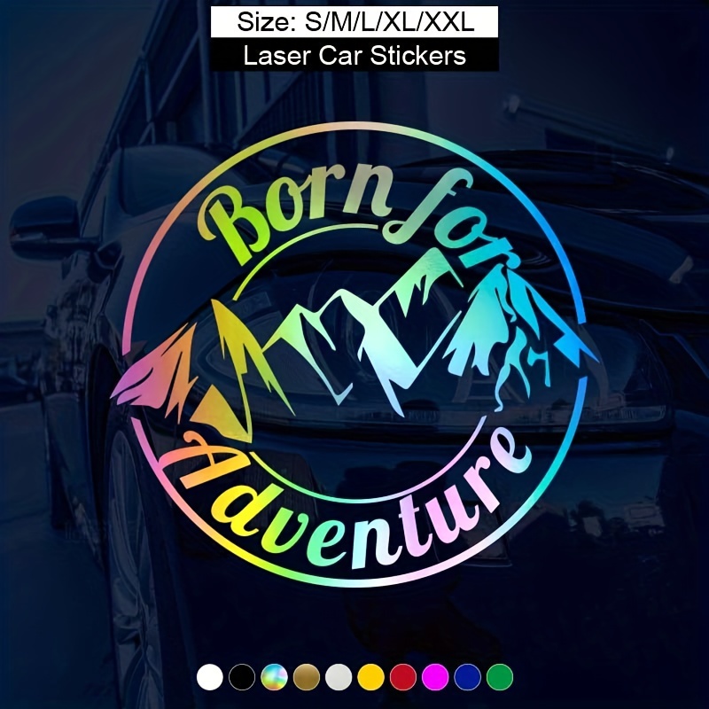Car Decal Cool Graphics Born Adventure Pvc Sticker Car - Temu Canada
