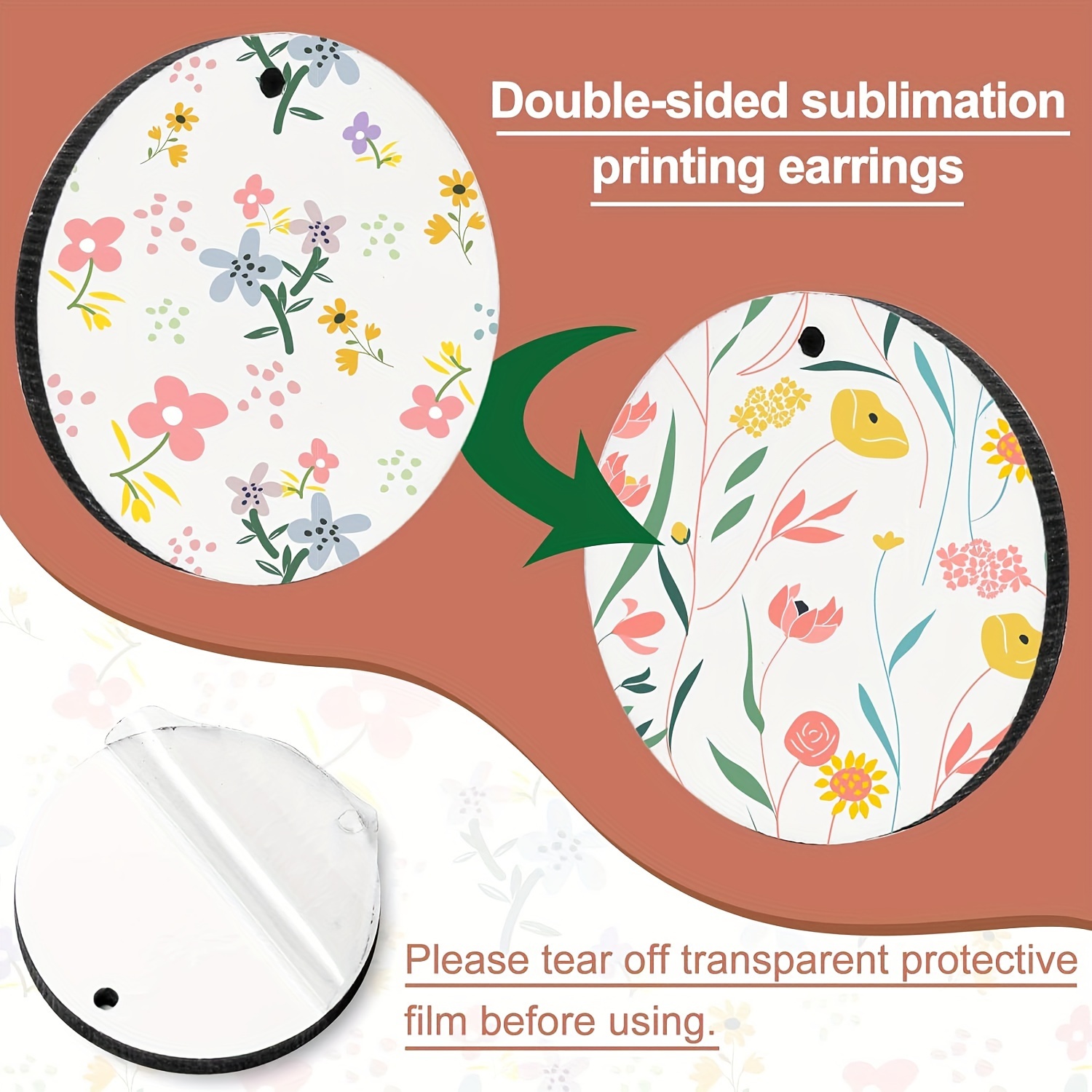 40pcs Blank Earrings Pendant Set, Sublimation Blanks Earrings KC Silvery  Golden Earring Hooks And Jump Rings Unfinished Teardrop Heat Transfer  Earring