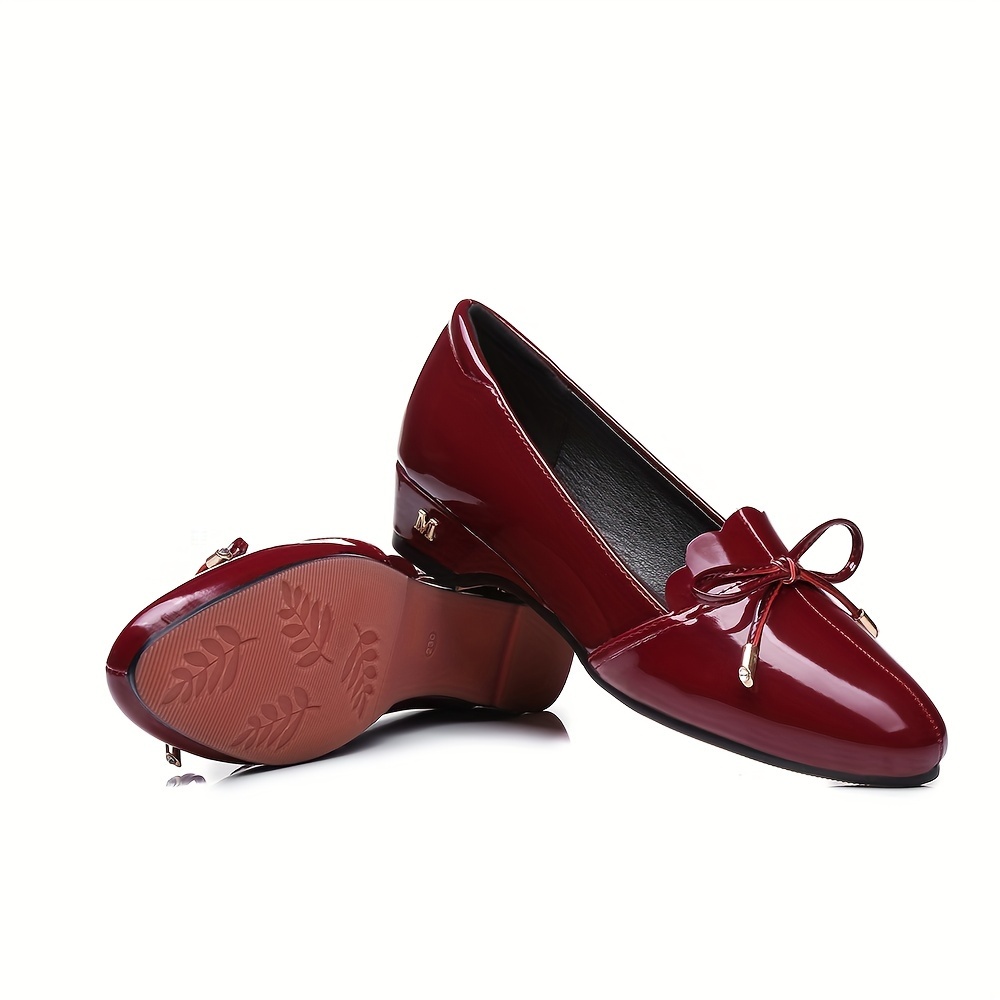 burgundy low heel dress shoes June Burgundy Patent Low Sling Back Court Shoes
