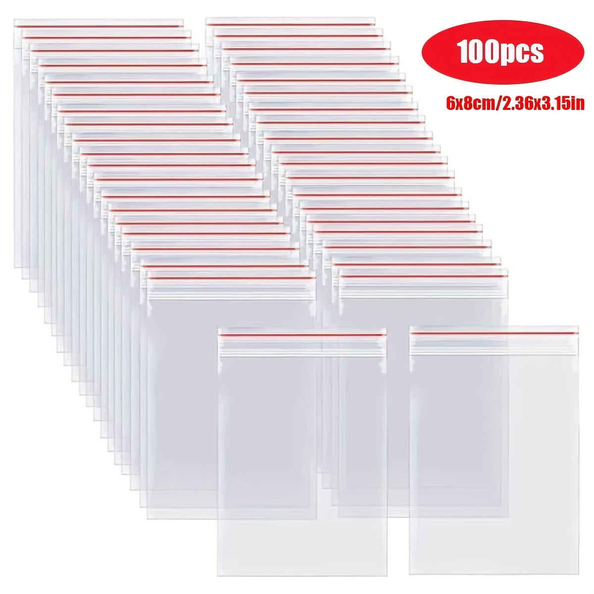 100pcs/bag Self-sealing Bag DIY 5D Diamond Painting Cross Stitch Tool Diamond Embroidery Accessories Bead Stone Storage Bag