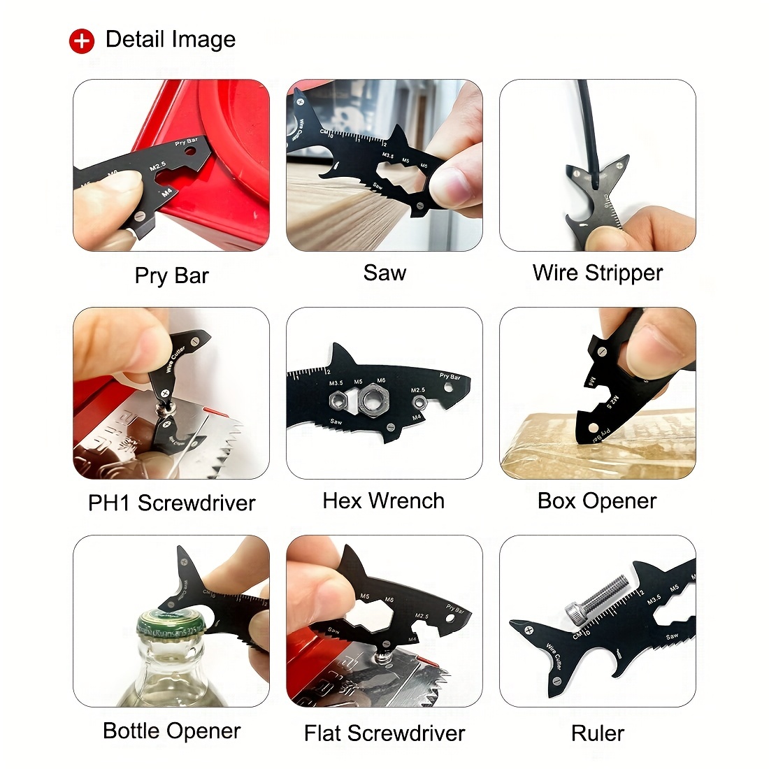 Functional DXF File Bottle Opener, Wrench, Screwdriver, and