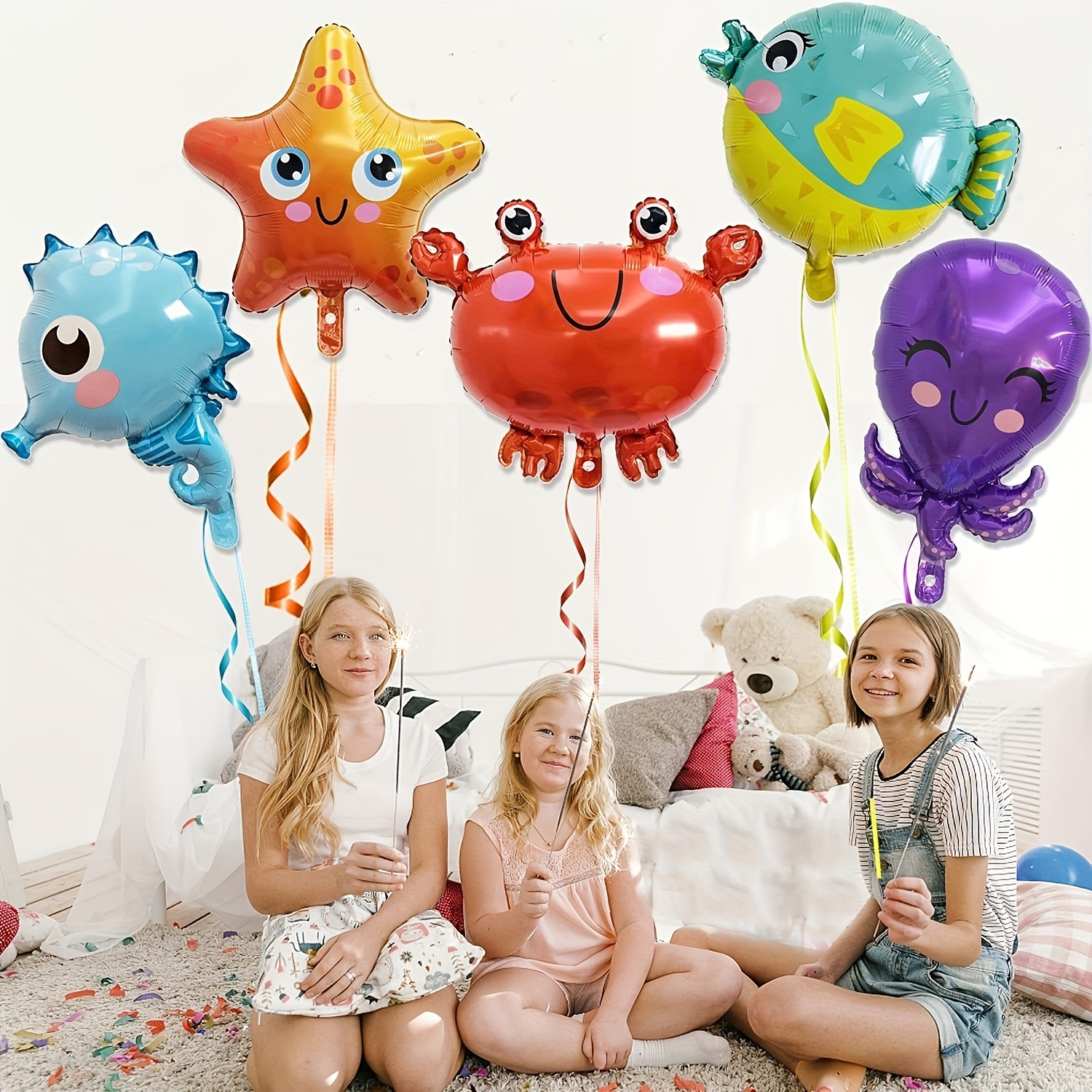Ocean Theme Foil Balloon Sea Theme Party Decor Birthday - Temu