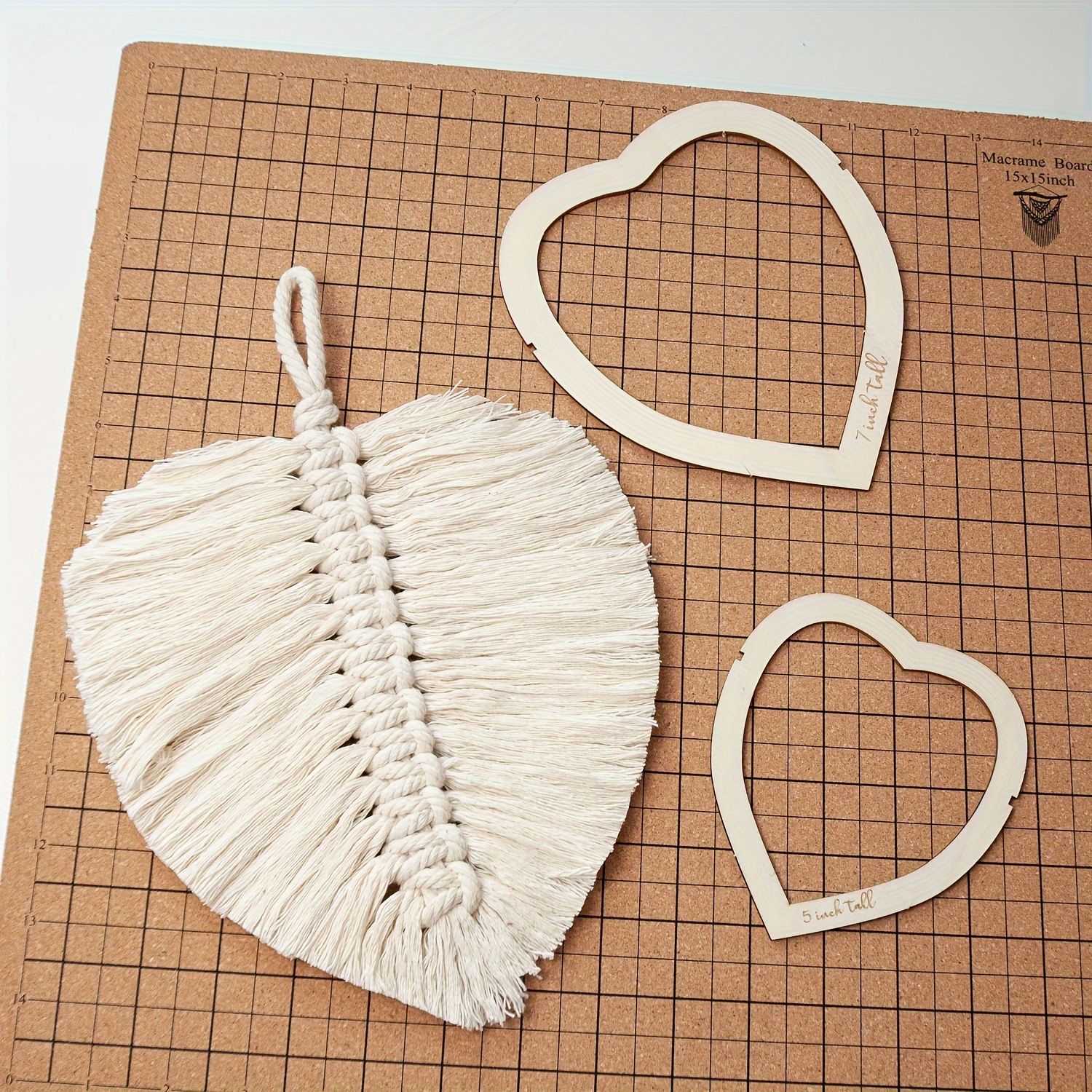 Accessoires de planche de macramé Mousse de planche de tissage avec grilles  pour tissage tressé 