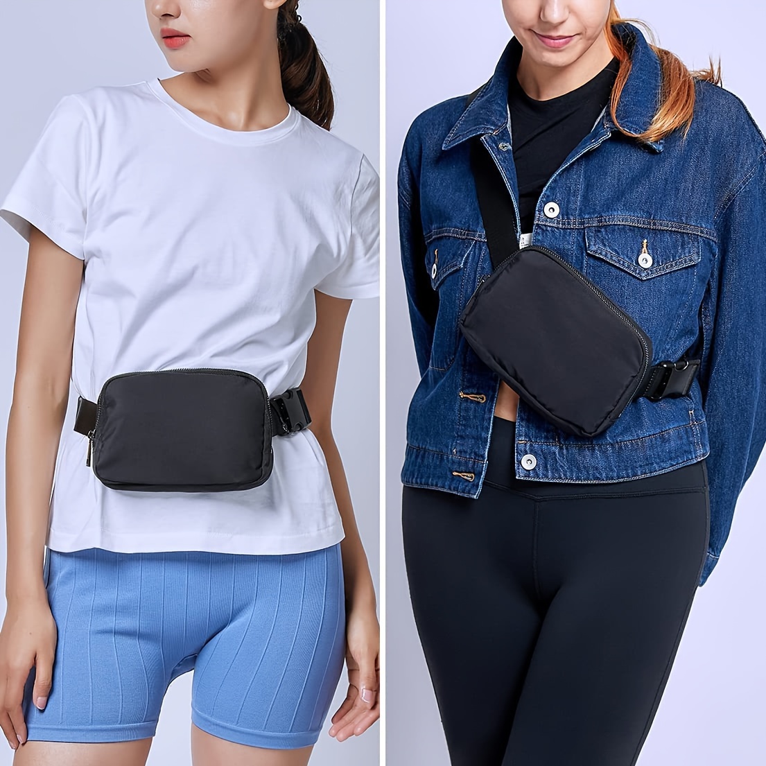 Stable Sports Waist Bag Seamless Knitted Breathable - Temu
