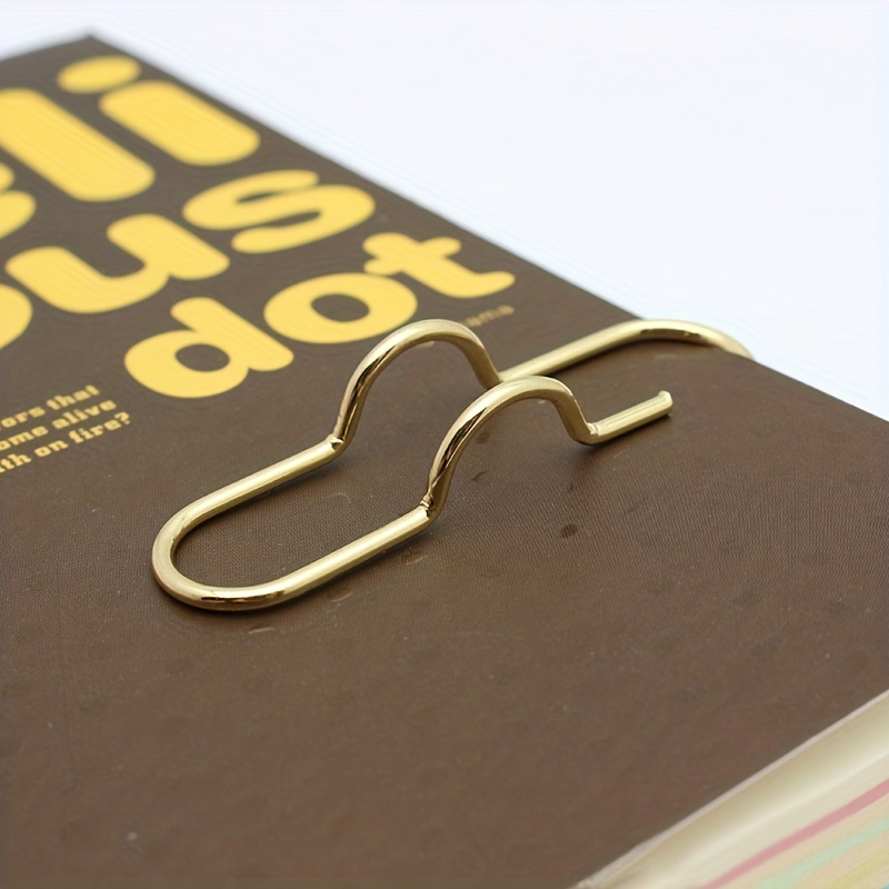 Metal Pen Clip Creative Notebook Accessories Convenient To Carry Curved Pin Pen