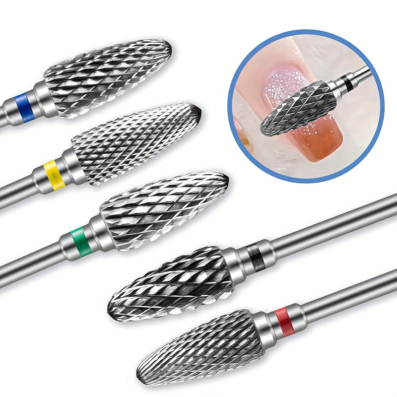 Brrnoo 42 Pieces Nail Drill Set Stone Quartz Carbon Steel Multifunction  Drill File for Polishing Grinding Set Drill Polishing Nail Art Heads  Grinding