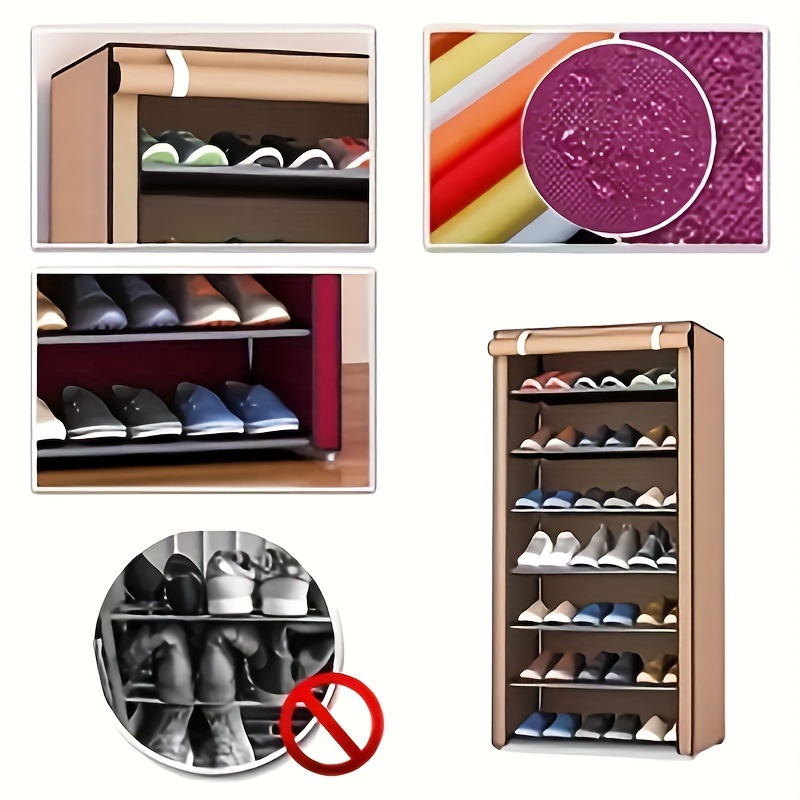 6-Layer Double Shoe Rack