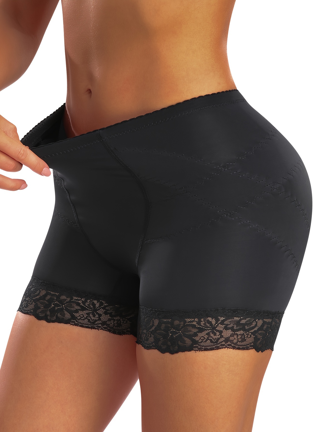 Contrast Lace Shaping Panties, Tummy Control Compression Panties To Lift &  Shape Buttocks, Women's Underwear & Shapewear
