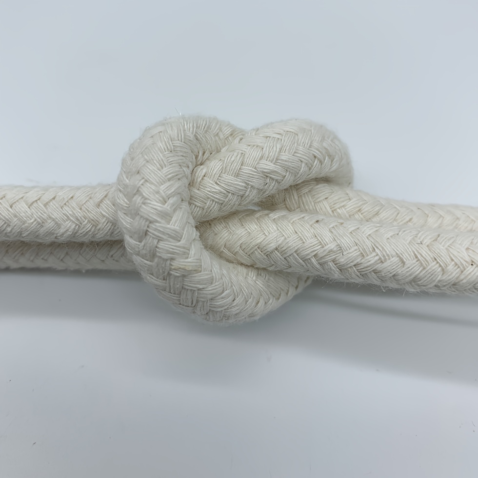 Cotton Rope Natural White Cotton Rope Thick Rope Decorative - Temu