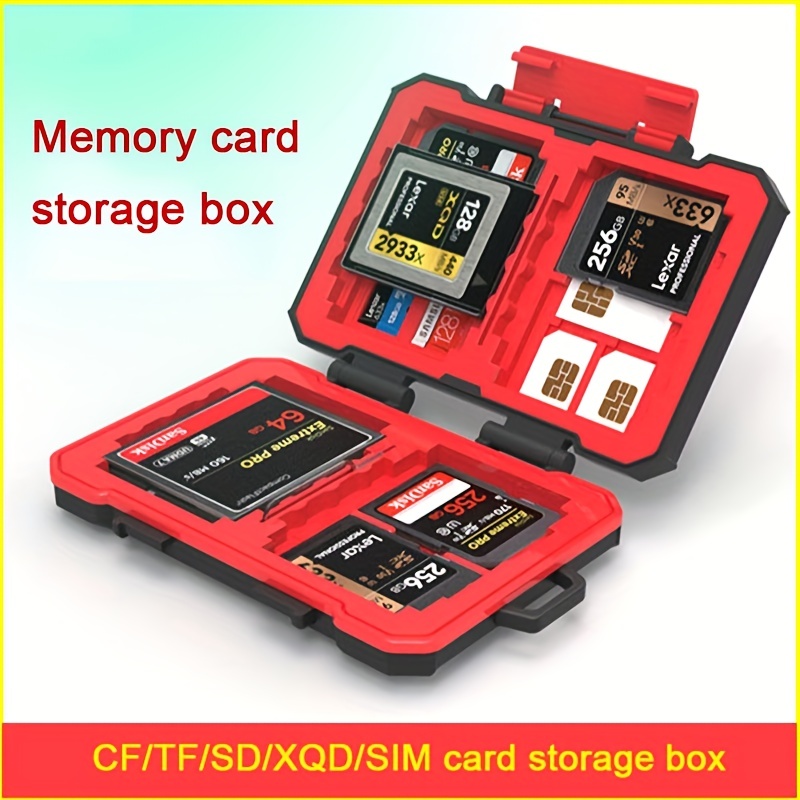 Waterproof SD Card Holder Camera Battery Case SD/XQD//TF for EN
