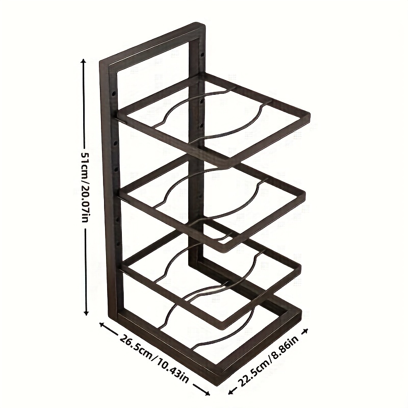 Stainless Steel Multi-layer Pan And Pot Organizer Under Sink, Kitchen  Supplies - Temu