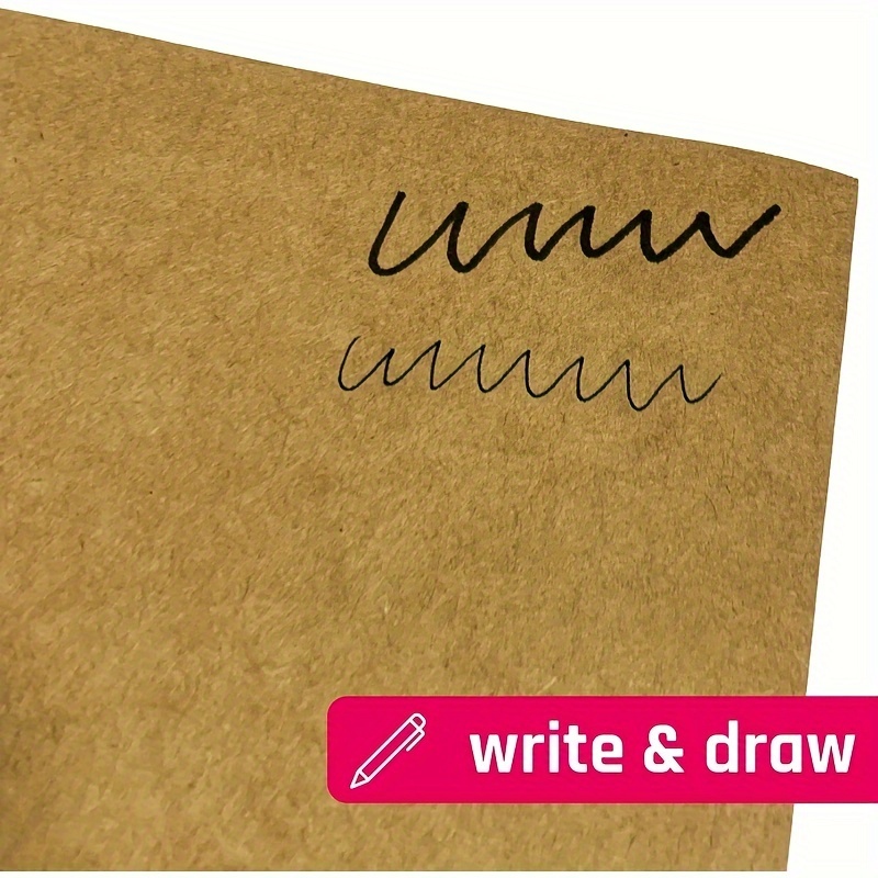 Brown Kraft Cardstock 200 Gsm For Arts And Craft Drawing Diy - Temu