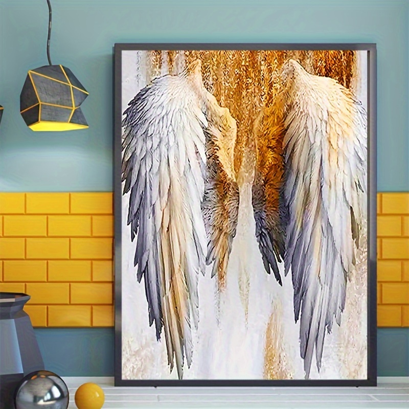 1pc 7.8x11.8in Frameless DIY 5D Diamond Painting Set Rainbow Angel Diamond  Painting Full Diamond Art Embroidery Cross Stitch Picture Diamond Painting