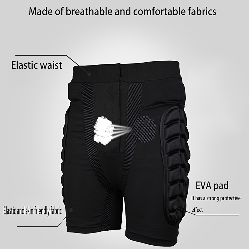Protective Ski Shorts for Snowboarding, Skating, Skiing, and Riding -  Padded for Comfort and Safety