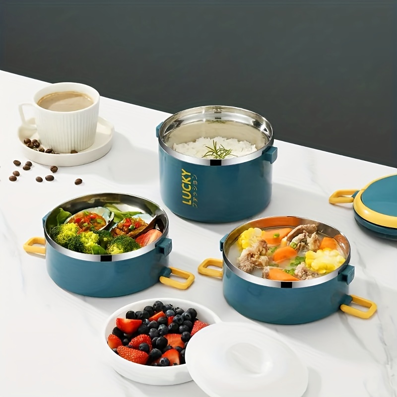 Thermo steel Tiffin Container - Insulated Lunch Box - 4 Container set