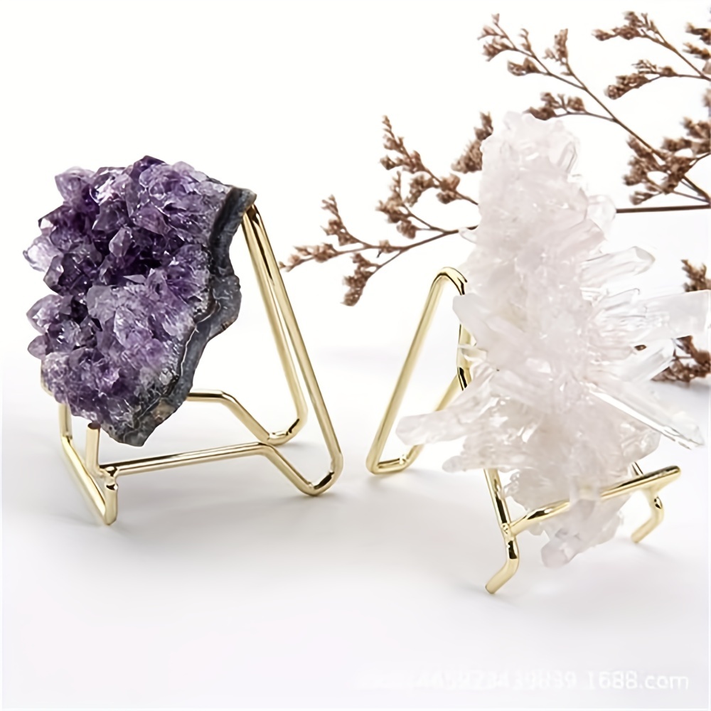  24 PCS Rock Display Stand Rock Holder ( Small ), Crystal Stand  Crystal Holder Small Easels for Display Minerals Rocks Crystals Geodes, or  Other Items at Weddings, Home, Decoration Birthdays Tables 