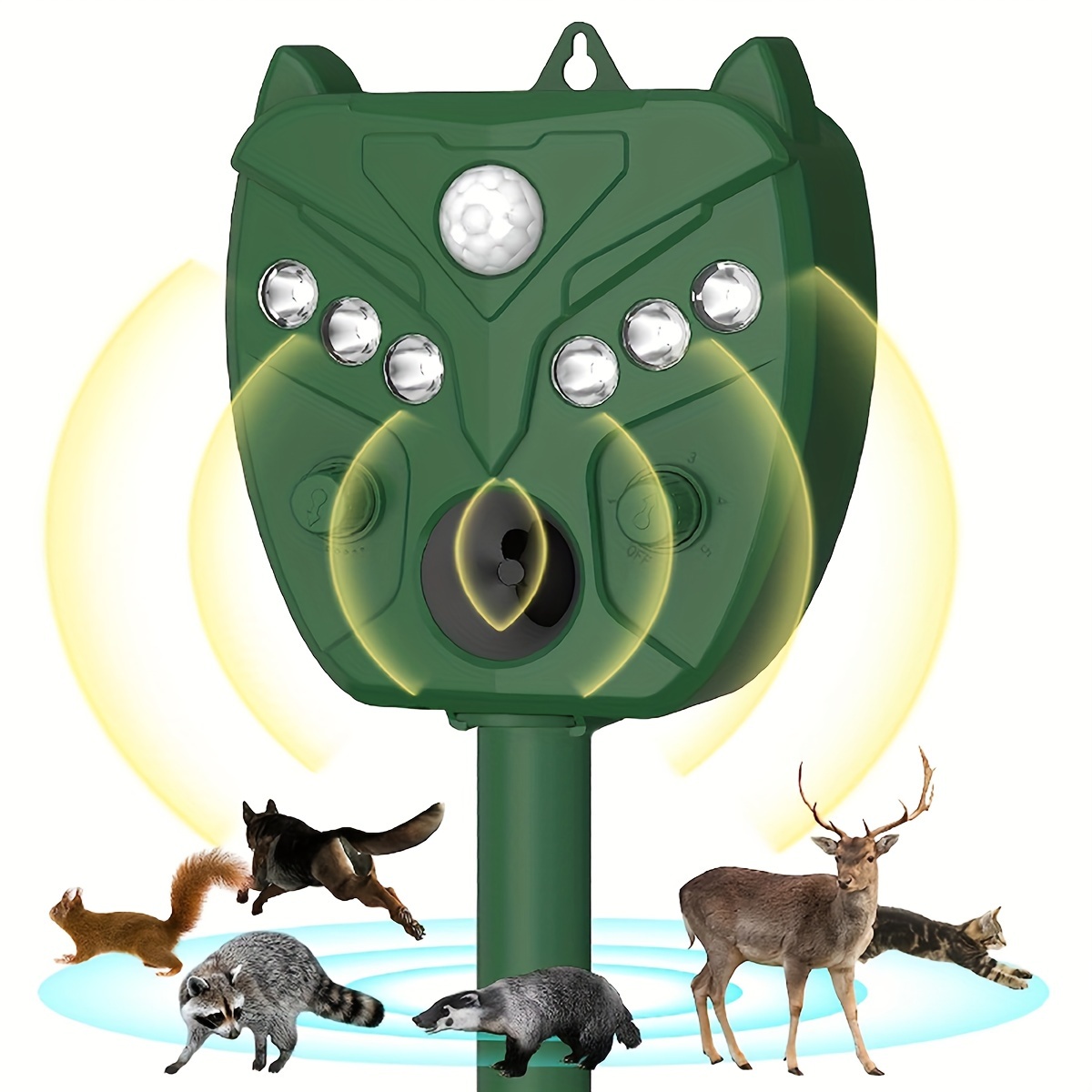 Kaufe Bewegungssensor Solar Tierantrieb Maus Vogelabwehr Ultraschall  Wasserdicht Halten Sie Tiere fern Abweisend Eichhörnchen Katze Hund  Schläger