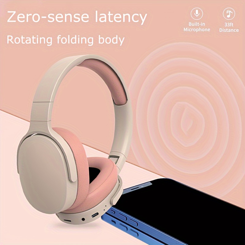6S Wireless Headphones Hifi Casque Audio Bluetooth Over Ear Headphone  Stereo Bass Subwoofer Headset With Mic Support TF Card