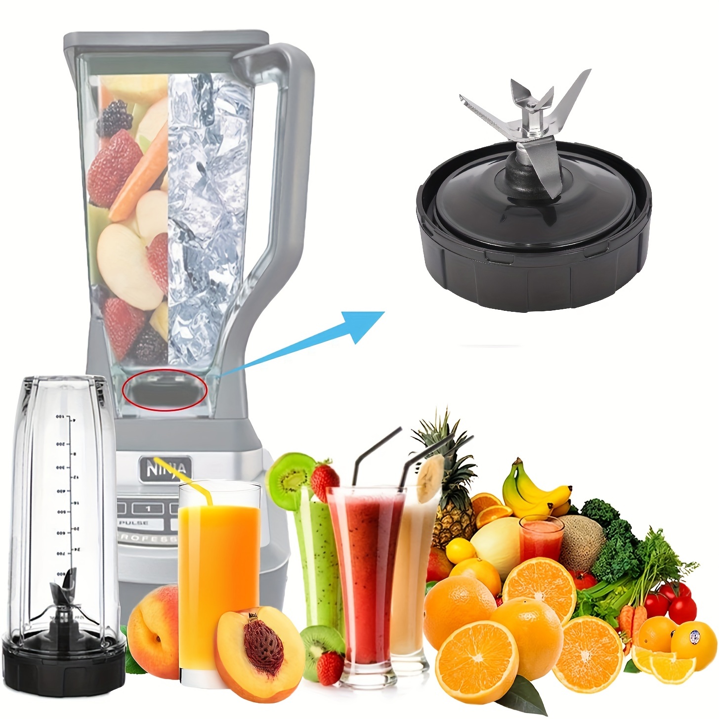 Upgrade Your Nutri Ninja Blender With This,, And Compatible Cup - Fits Bn751,  Bn801, And More! - Temu Germany