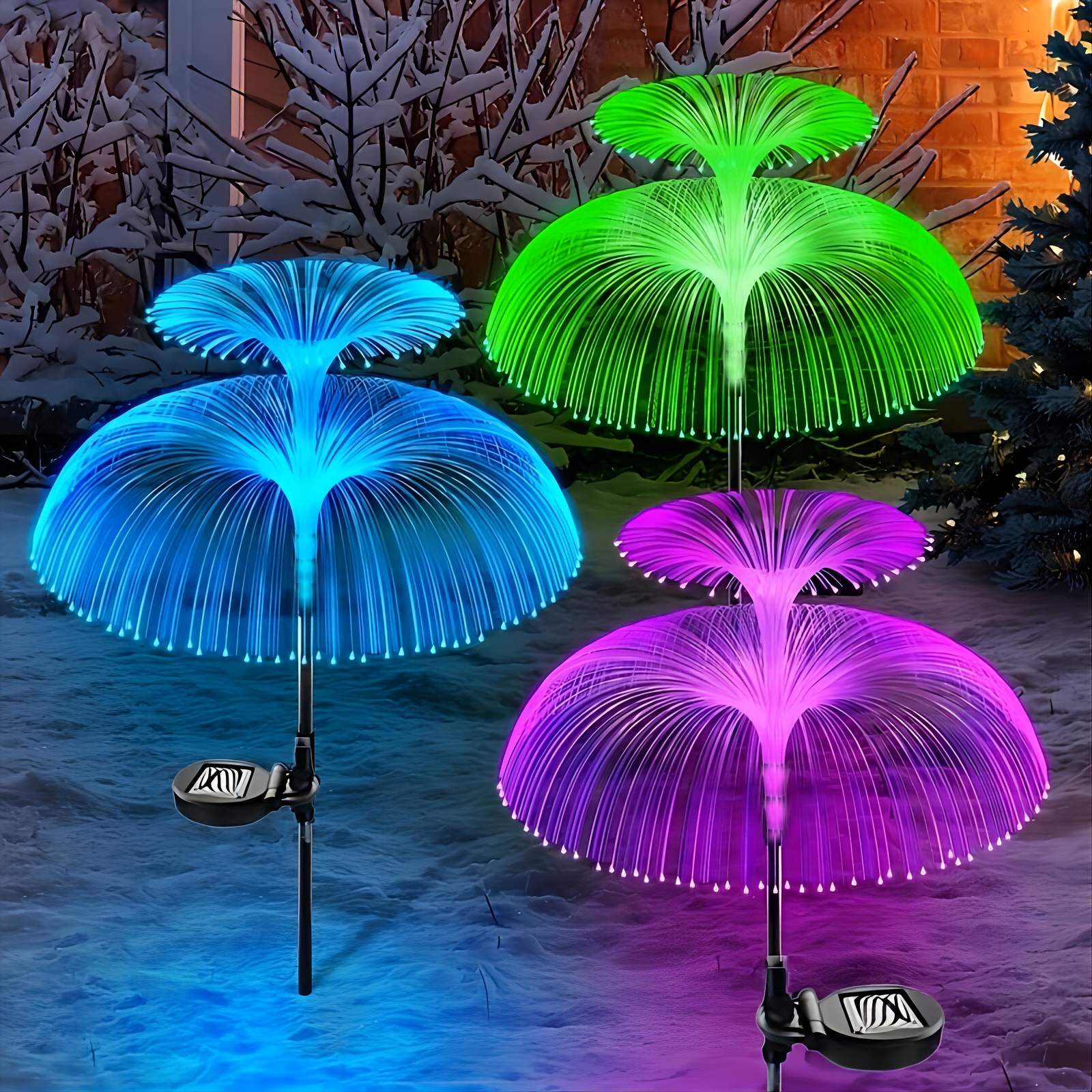Solar Flower Lights Outdoor Decorations Waterproof Solar Yard Lights Color  Changing, Solar Garden Lights Outside Decor For Pathway Patio Backyard Lawn  Holiday Decorative Temu