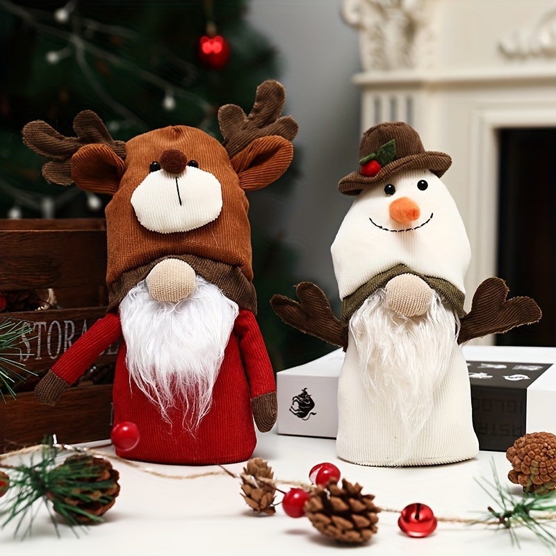 Nouvelle simulation de Noël Peluche Renne Noël Elk Peluche Jouet  Décorations du Nouvel An