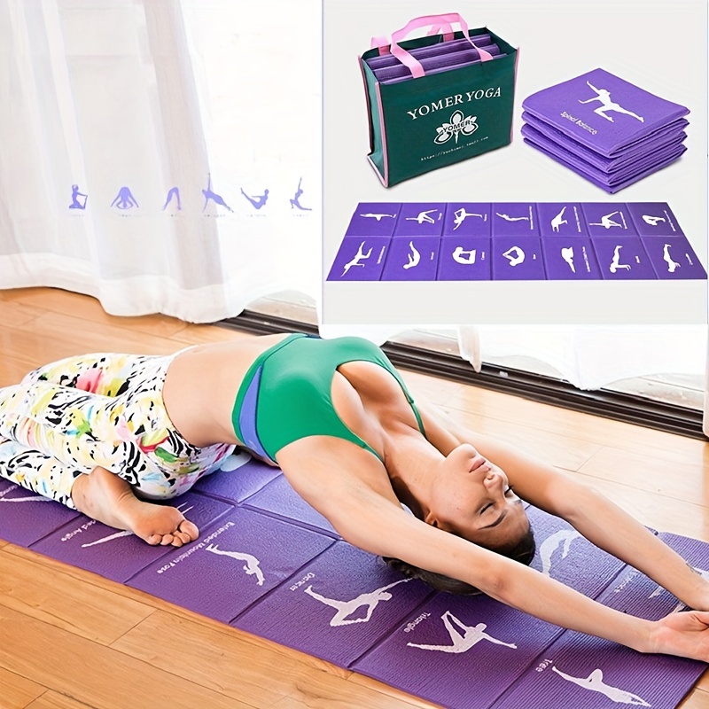 PVC Non Slip Folding Pilates Mat Travel Fitness Foldable Yoga Mat - China  Folding Yoga Mat and Foldable Yoga Mat price