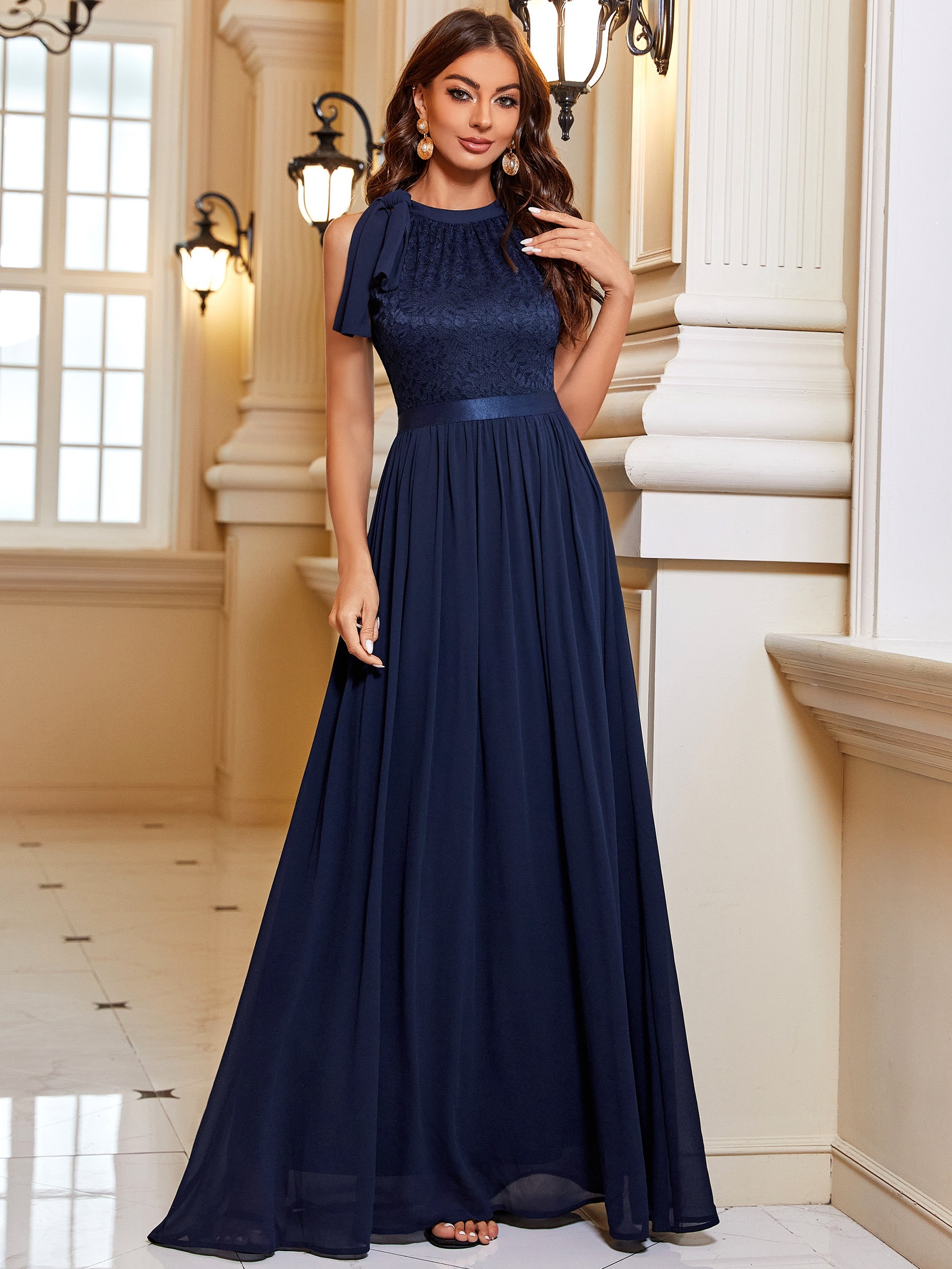 Navy maxi 2025 dresses for weddings