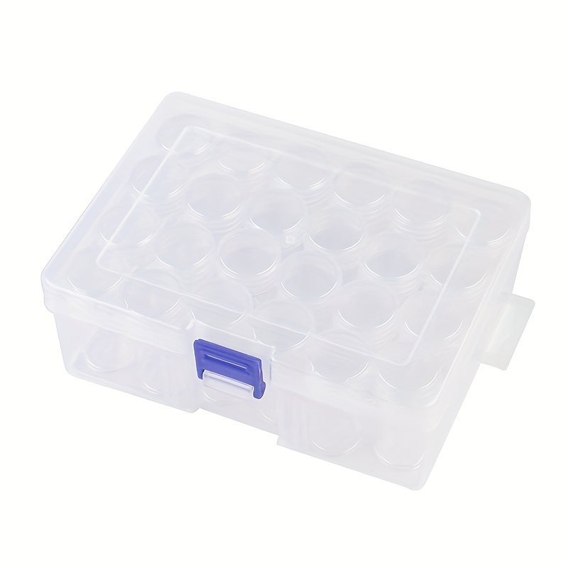 24/60 Grid Diamond Painting Storage Box Round Bottles Drill Beads Holder  Case