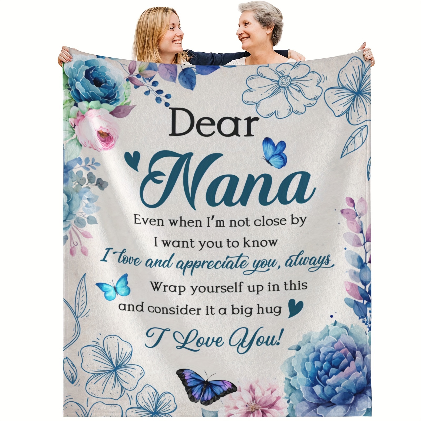 1pc Grandma Gifts Blanket, Soft Throw Blanket, Suitable For Sofa Bed Couch,  Best Gifts For Grandma, Great Grandma Birthday Gifts, Grandma Gifts From G