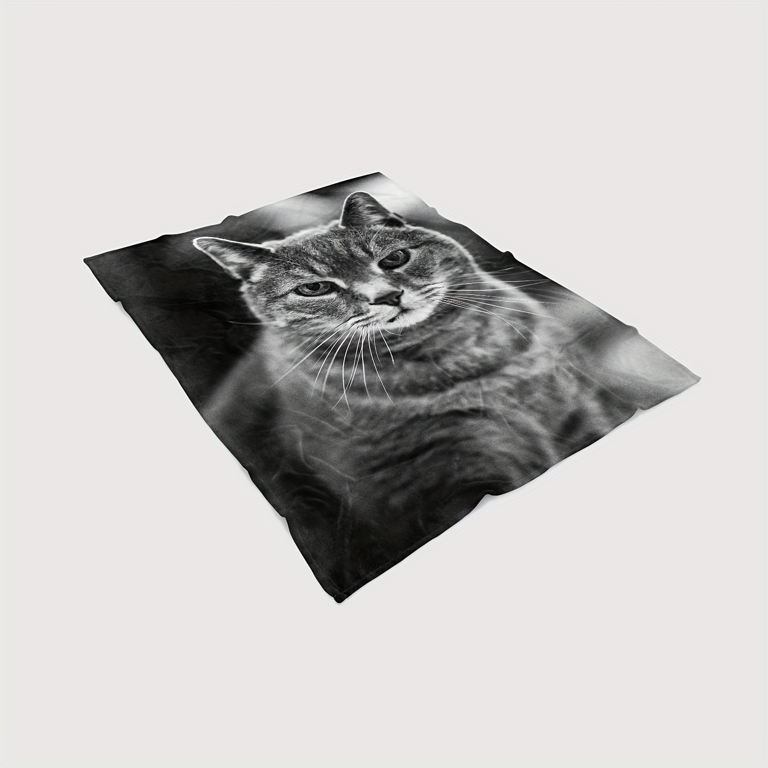 Coperta Gatto Bianco Nero 