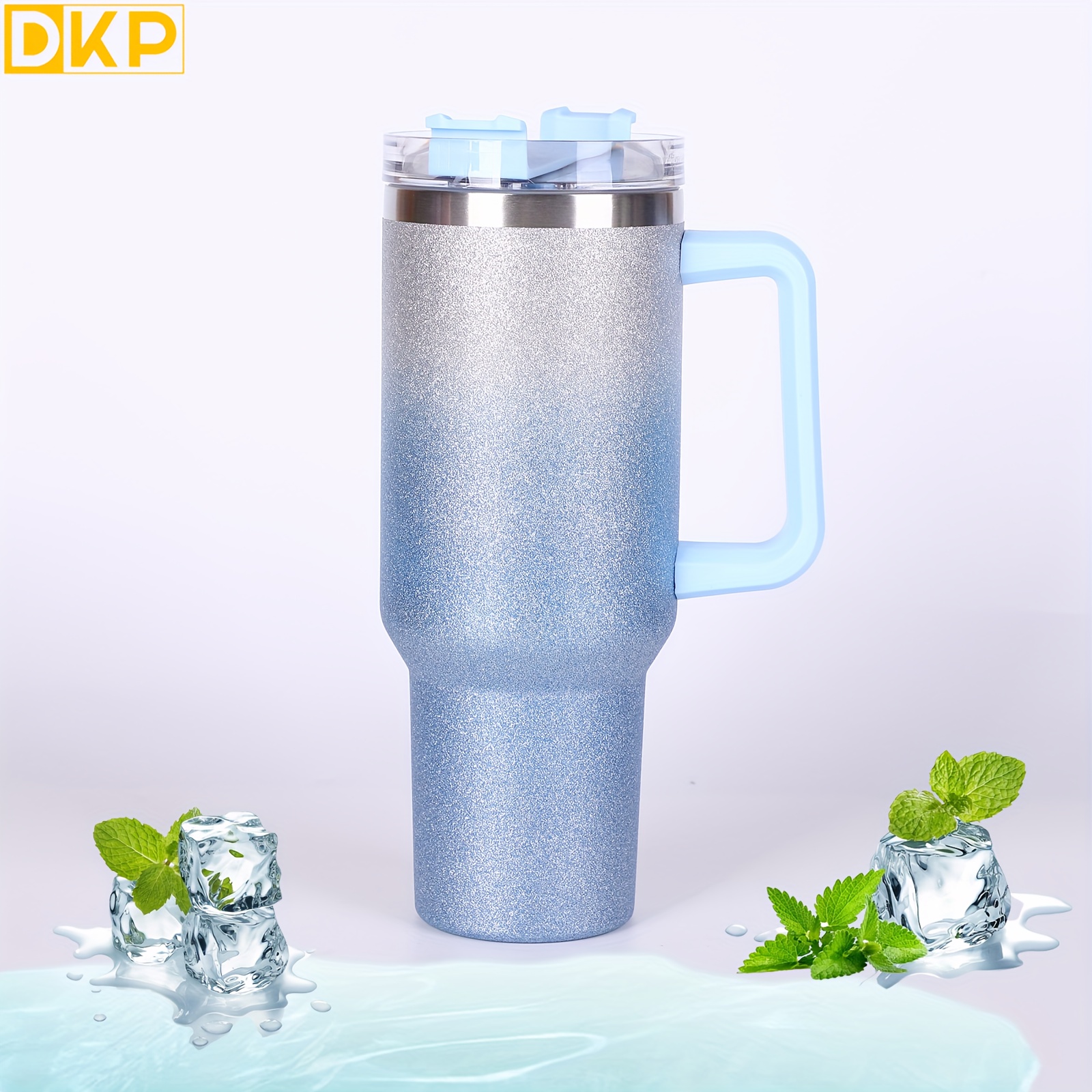 Water Tumbler Insulation Cup With Handle Stainless Steel Bottle Slim Modern  Three Functions For Travel Car Camping School