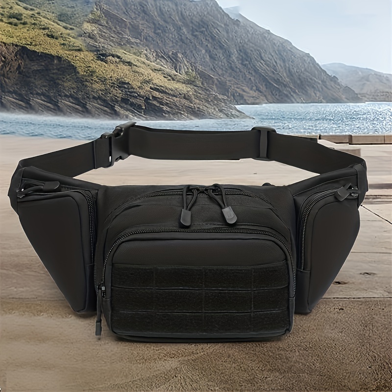 600D Nylon Outdoor Crossbody Bag Fishing Climbing Hiking Camping Shoulder  Bags Waterproof Pouch Bag