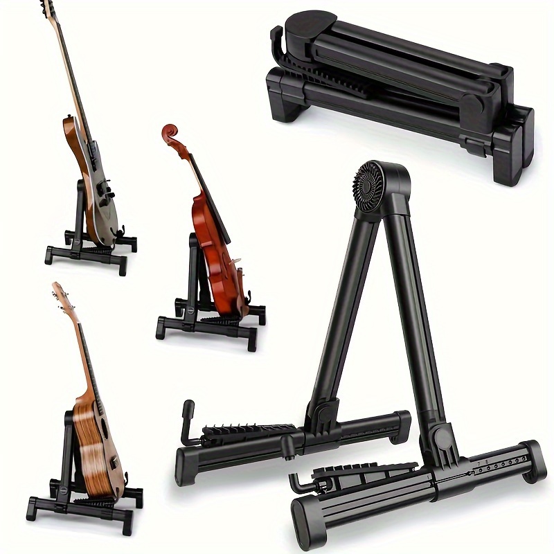 Atril portátil de metal para música, instrumentos musicales desmontables  para piano, violín, guitarra, partituras, color negro