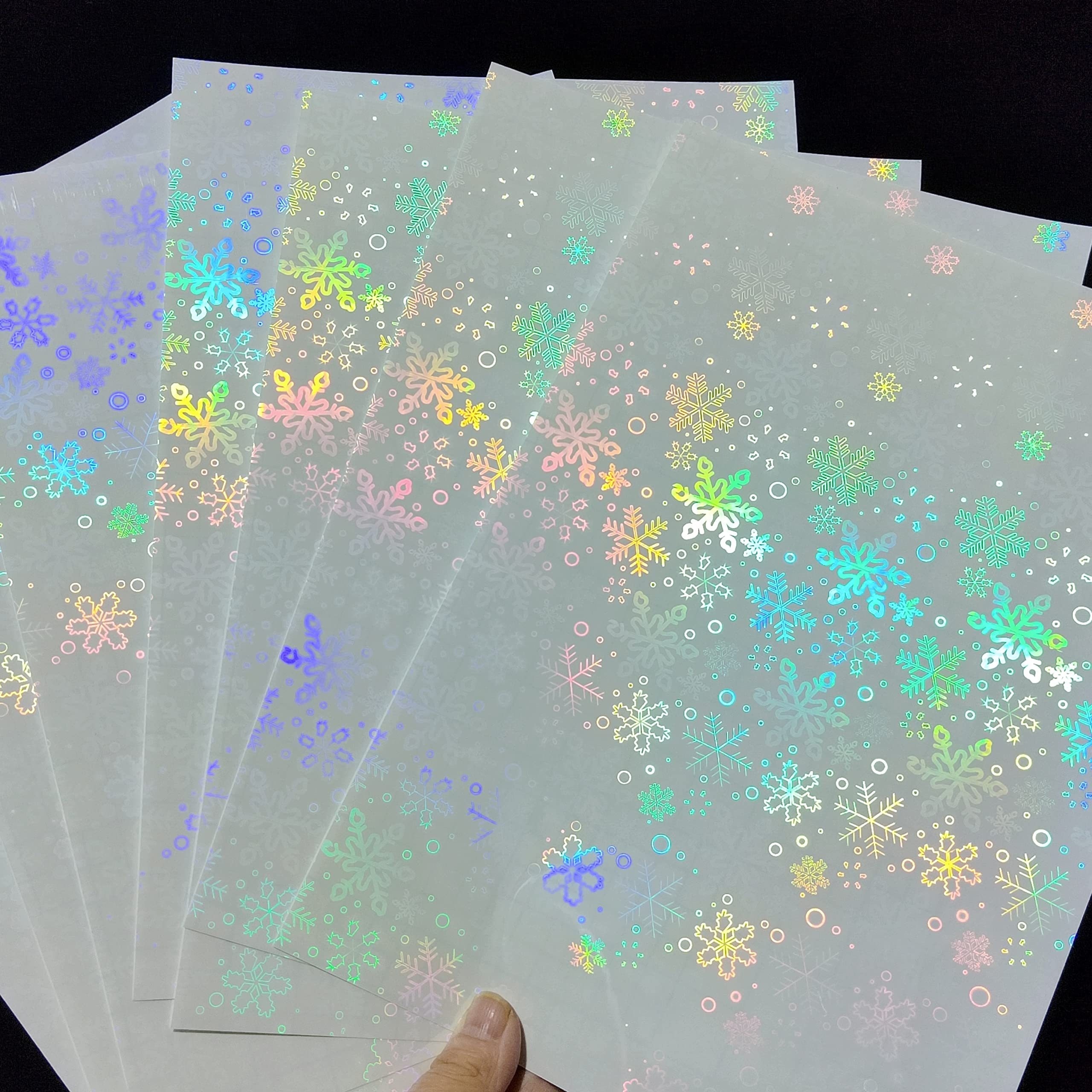 Film Sparkle Holographic Laminate Sheets Clear Glitter - Temu Mexico
