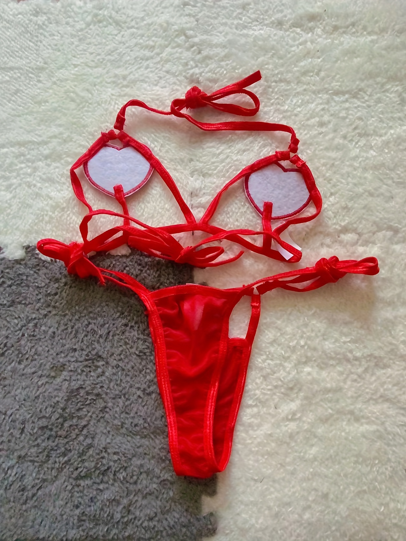 Strappy Halterneck Cut-out Backless Sex Emotional Fun Underwear