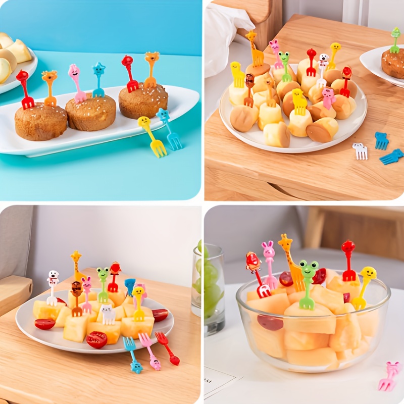 Cute Animal Shaped Food Picks For Bentos, Creative Fruit Picks For Cake &  Eggs, Cartoon Mini Fruit Forks For Kids