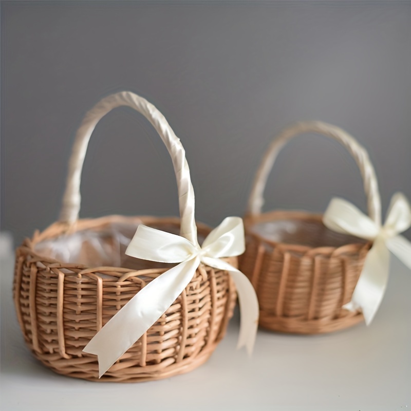 Flower Girl Basket, Hand-woven Wooden Flower Basket, Rectangular Hand-held,  Wooden Flower Basket, Flower Arrangements Basket, Rattan Woven Succulent  Plant Basket, Bridesmaid Gifts, Bride, Bachelorette Party, Wedding  Decorations For Reception - Temu Germany