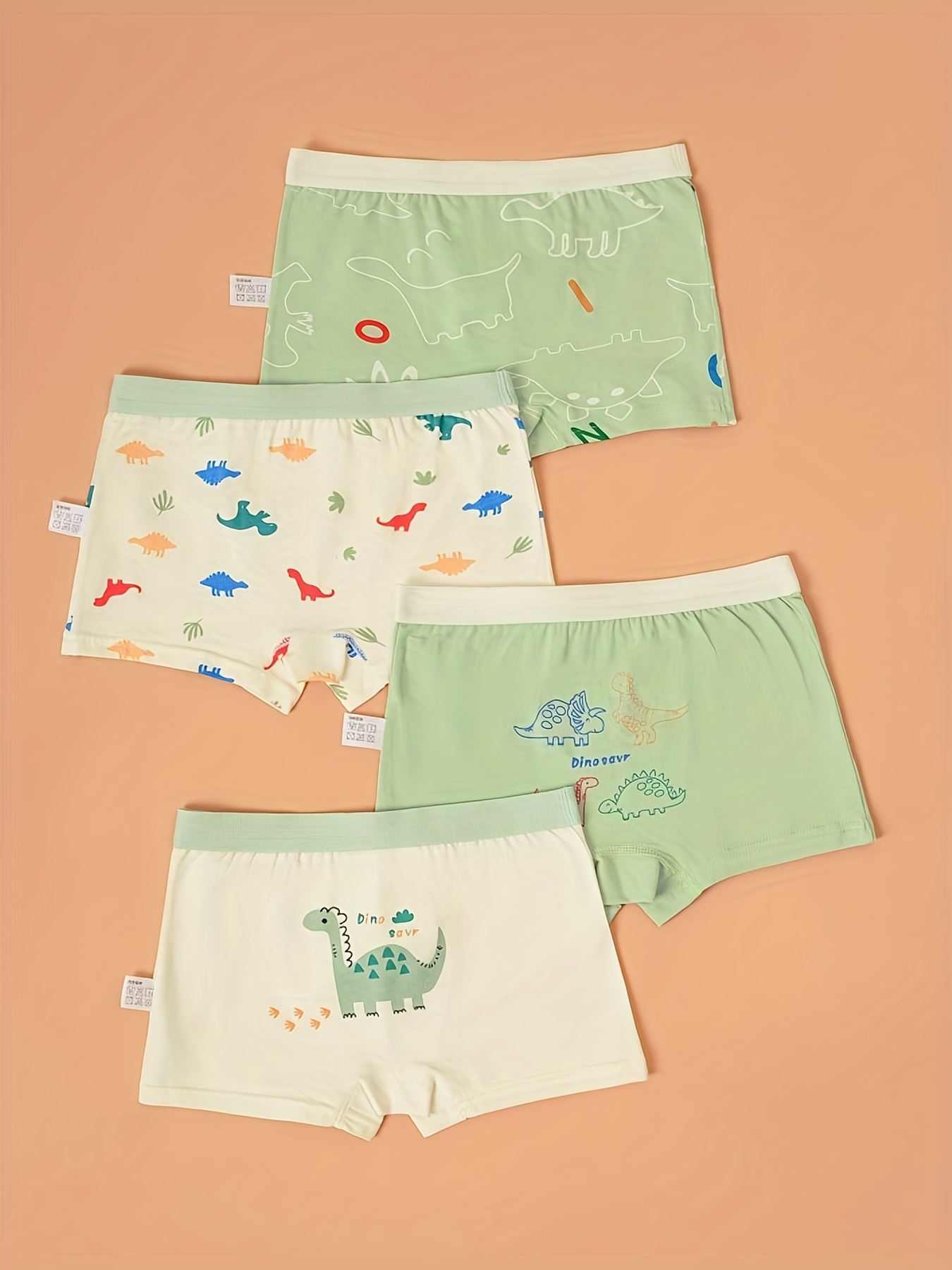 Toddler Boys 4pcs Cartoon Graphic Underwear