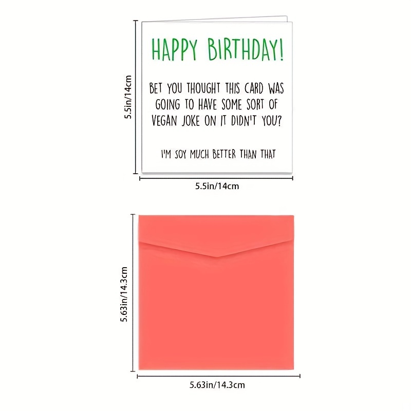 Funny Birthday Card for Men and Women, Single Large 5.5 x 8.5 Greeting Card, Husband Birthday Card, Wife Birthday Card, Best Friend Birthday Card 