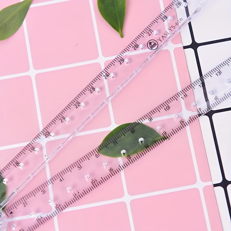 Shatterproof Transparent Folding Ruler Perfect - Temu