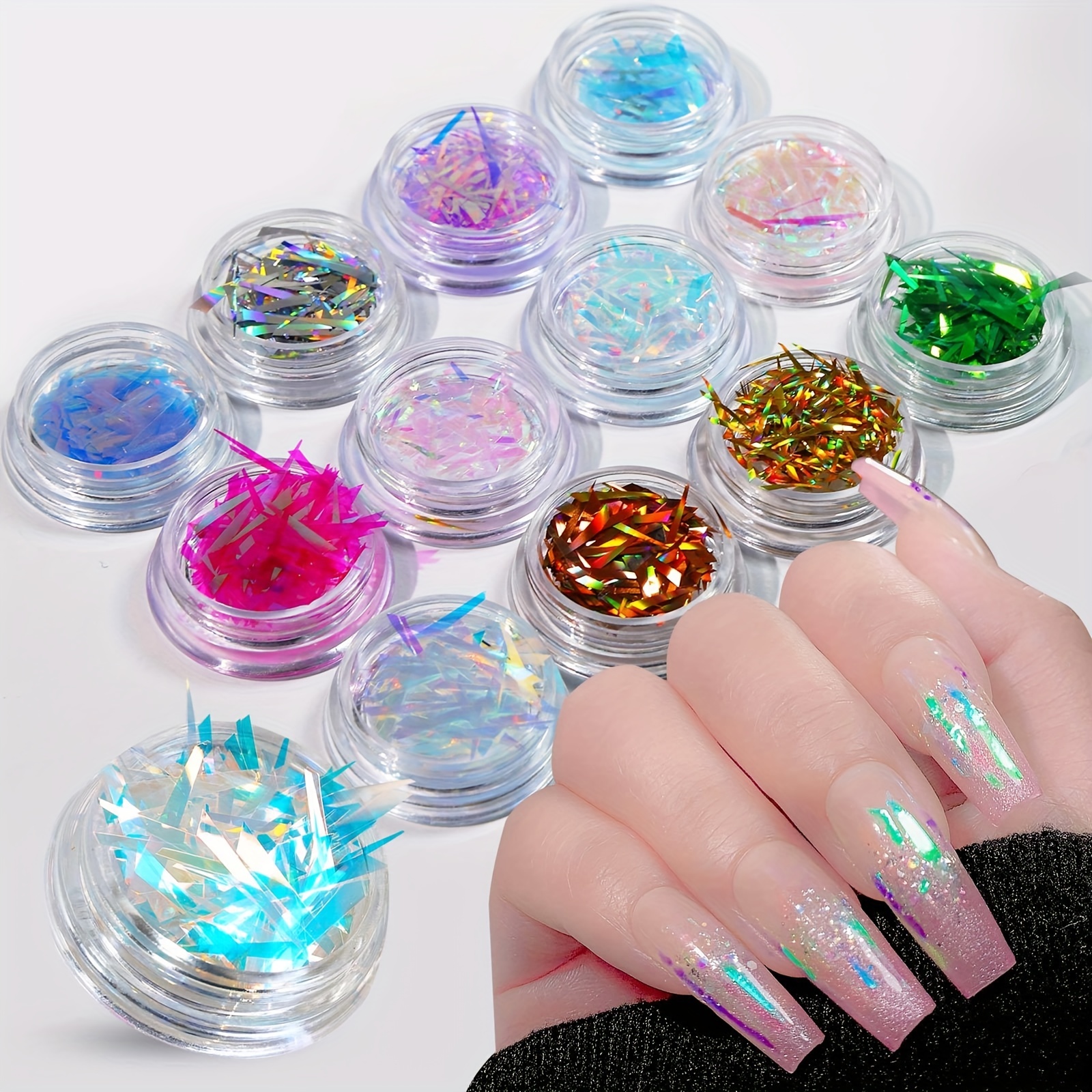 Number Nail Glitter Sequins colorful Number Confetti Flakes - Temu