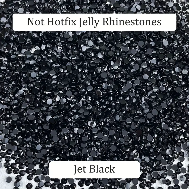Black Rhinestones Stones Clothes  Black Rhinestone Sew Flatback