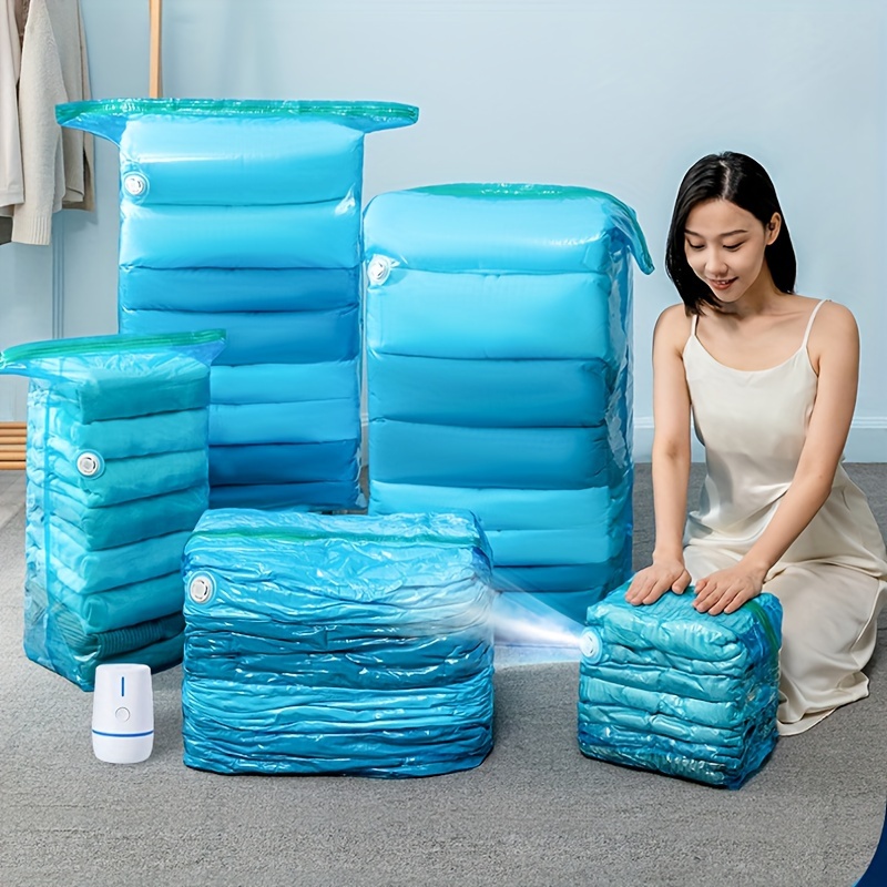 Vacuum Storage Bags Saving Wardrobe Bedroom Space Quilt - Temu