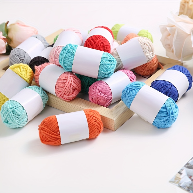 Multicolor Yarn Crochet Craft Yarn Crocheting Knitting Hand - Temu